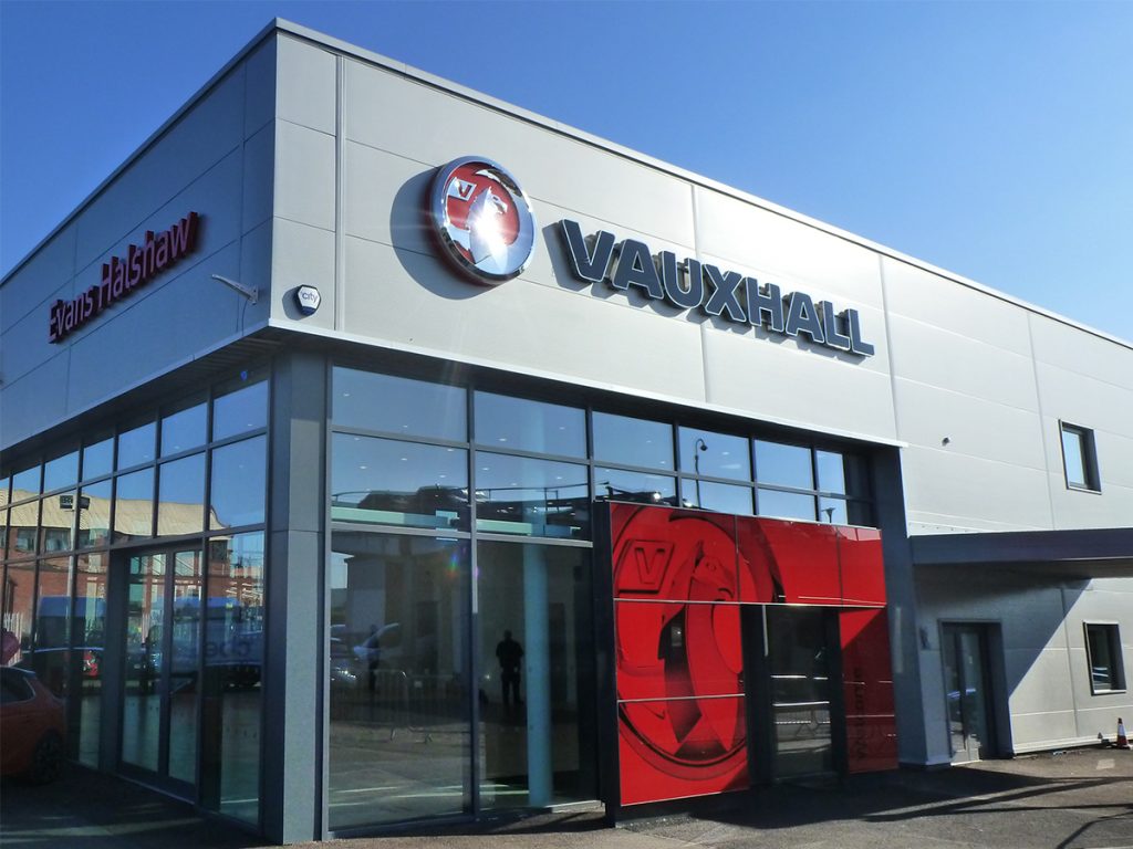 Vauxhall motor dealership refurbishment